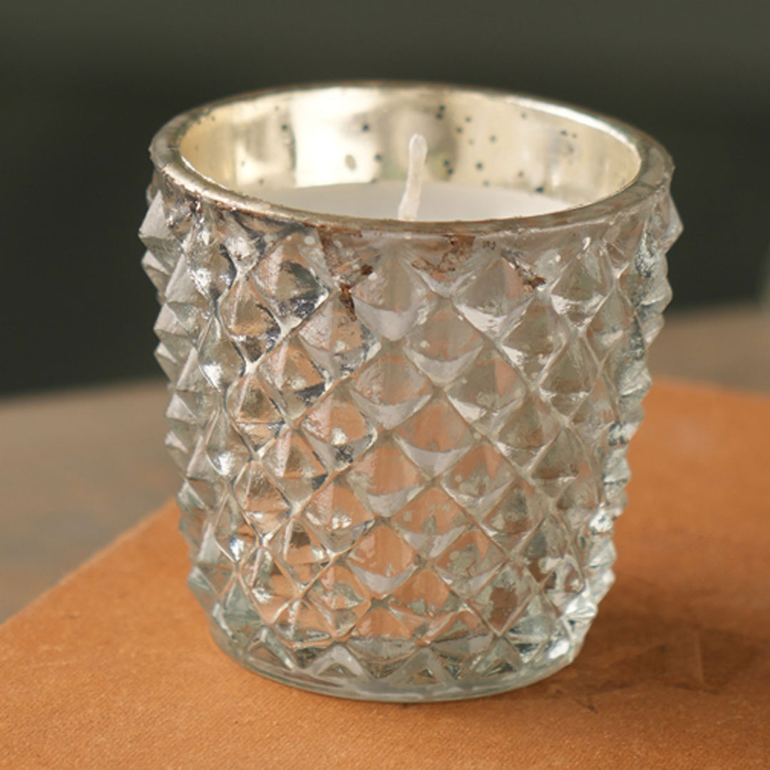 6.3Oz Mercury Glass Votive