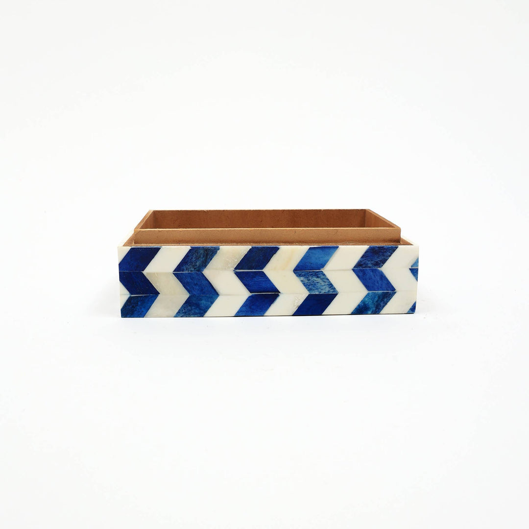 Zany Zigzag Wooden Storage Box 6x4x2.5"