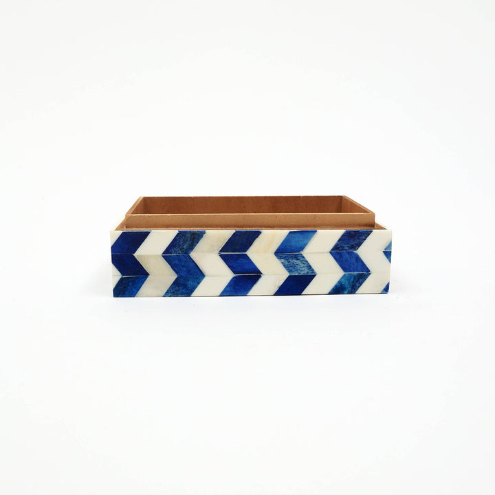 Zany Zigzag Wooden Storage Box 6x4x2.5"