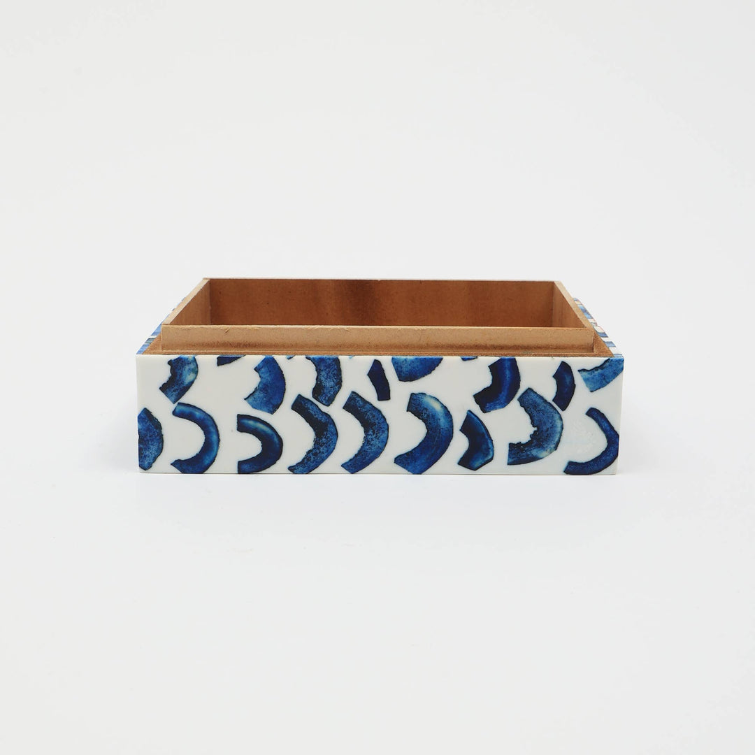 Doodle Dash Wood & Bone Storage Box, 6x4x2.5"