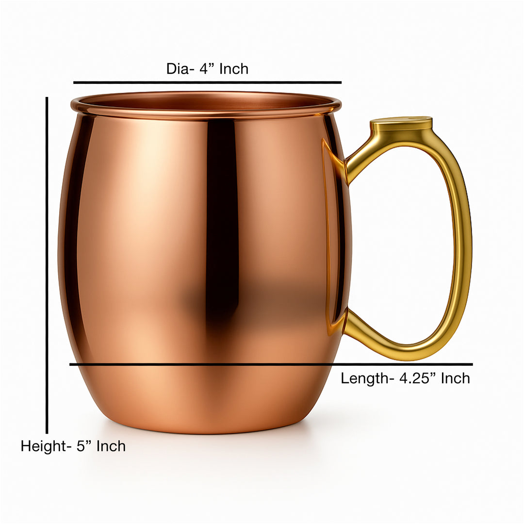 Moscow Mule Mug | Copper Plated | 22oz