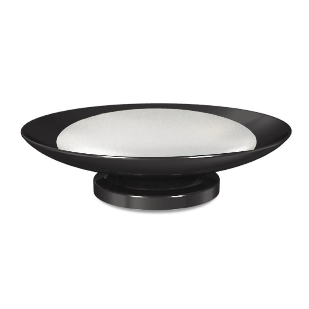 Soap Dish for Bathroom Counter,Shower & Kitchen | Black Nickel