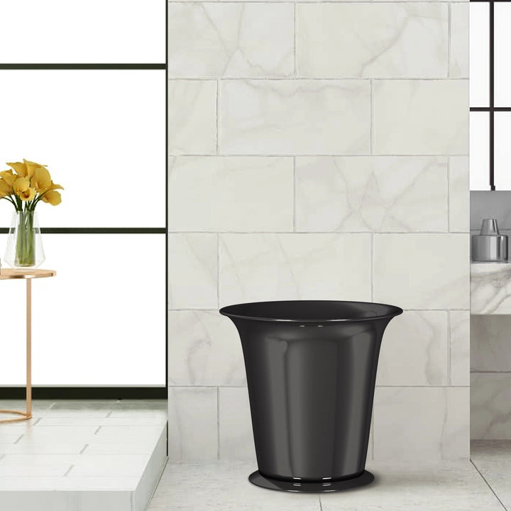 Polished Stainless Steel Trash Basket 7 Qt | Compact & Durable