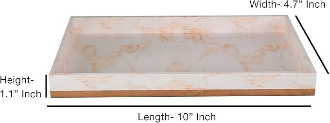 Resin Amenity Tray For Home & Bathroom Accessories | White