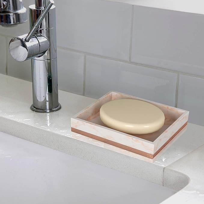 Soap Dish for Bathroom Counter,Shower & Kitchen | Resin/Copper