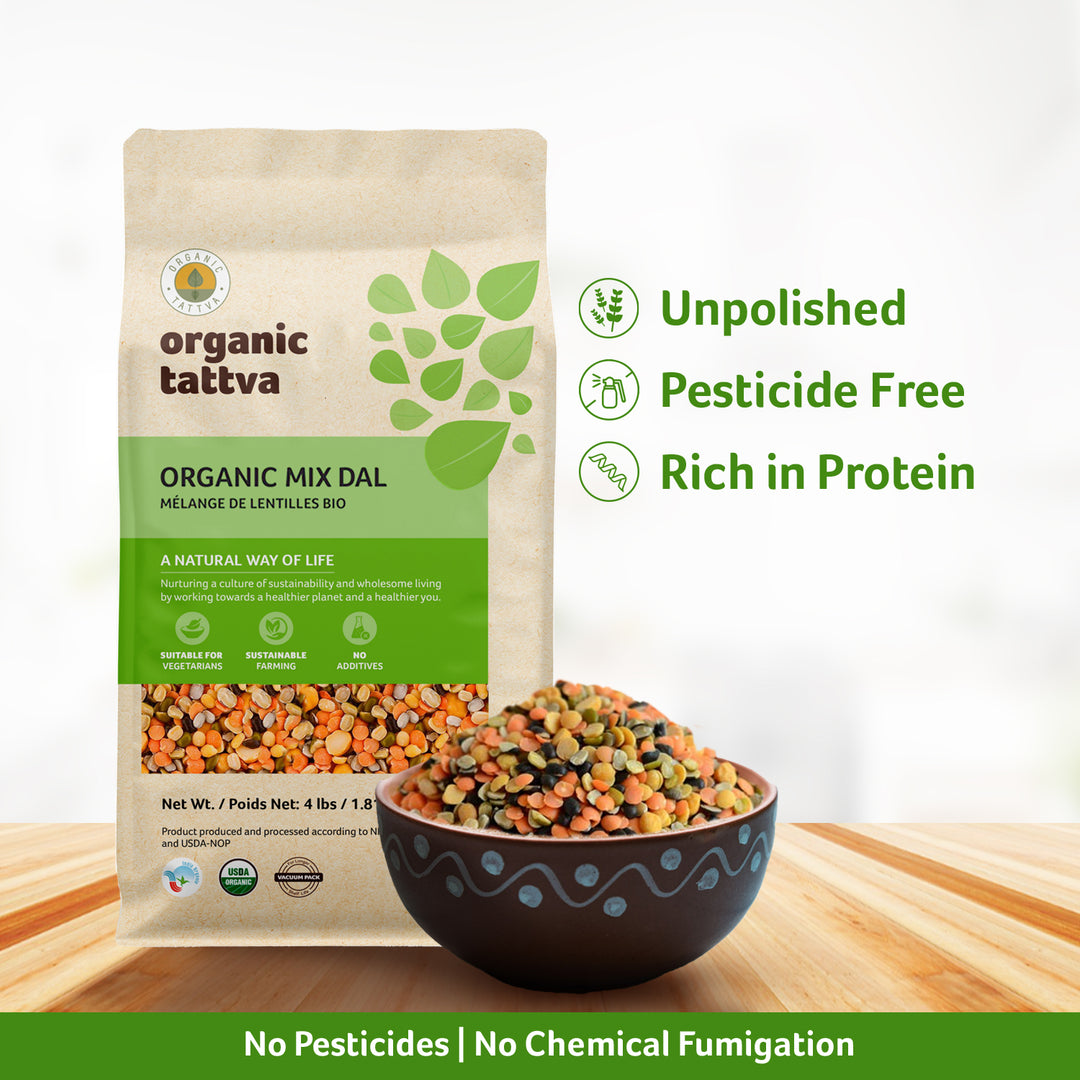 Organic Mix Dal 4 lbs Pack of 5