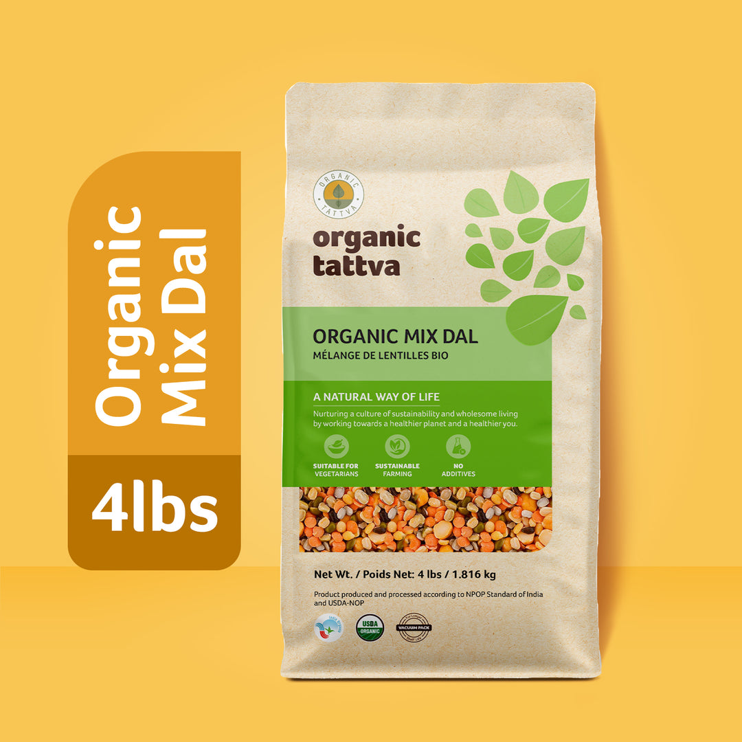 Organic Mix Dal 4 lbs Pack of 5