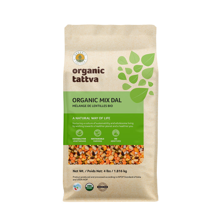Organic Mix Dal 4 lbs Pack of 5