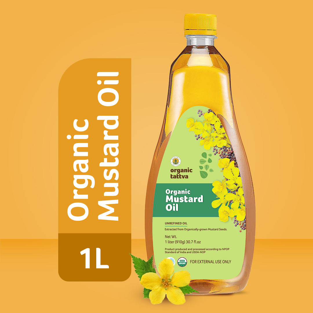 Organic Mustard Oil 1 Litre Pack of 12