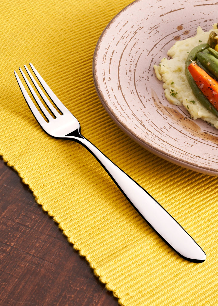 Stainless Steel Salad/Dessert Fork | 7.6", Silver, 12 Pcs