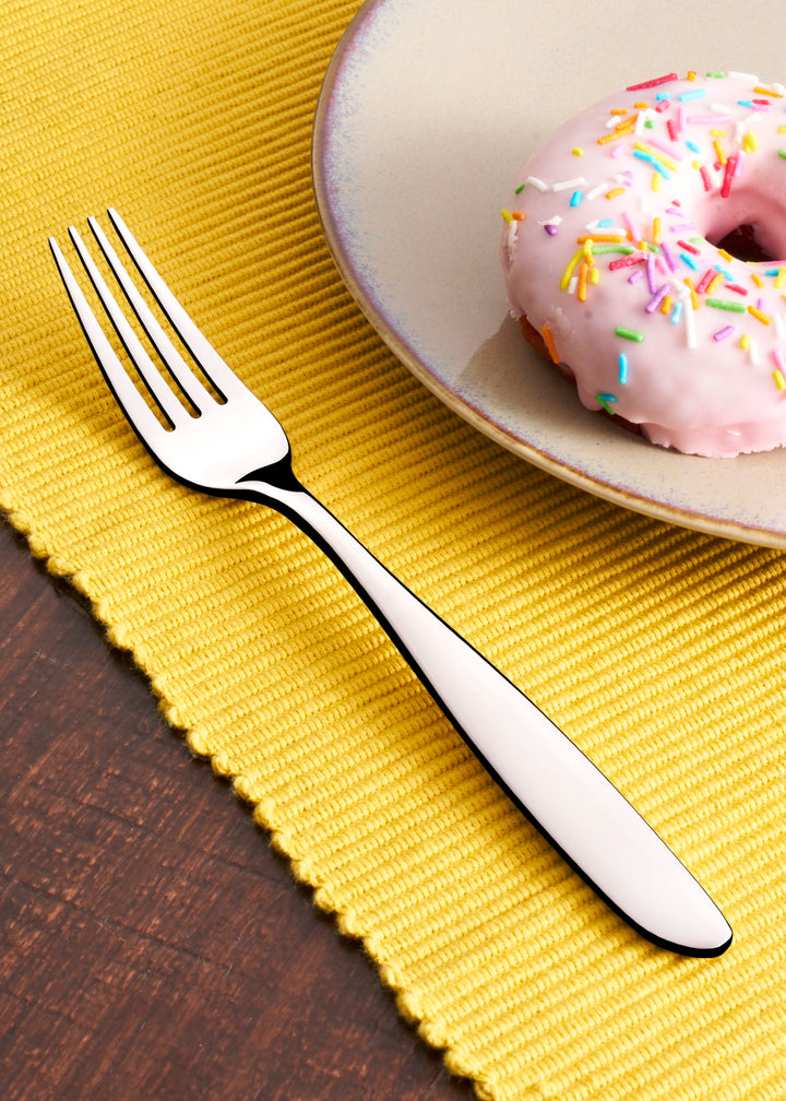Stainless Steel Dinner Fork | 8.5", Silver, Set of 12