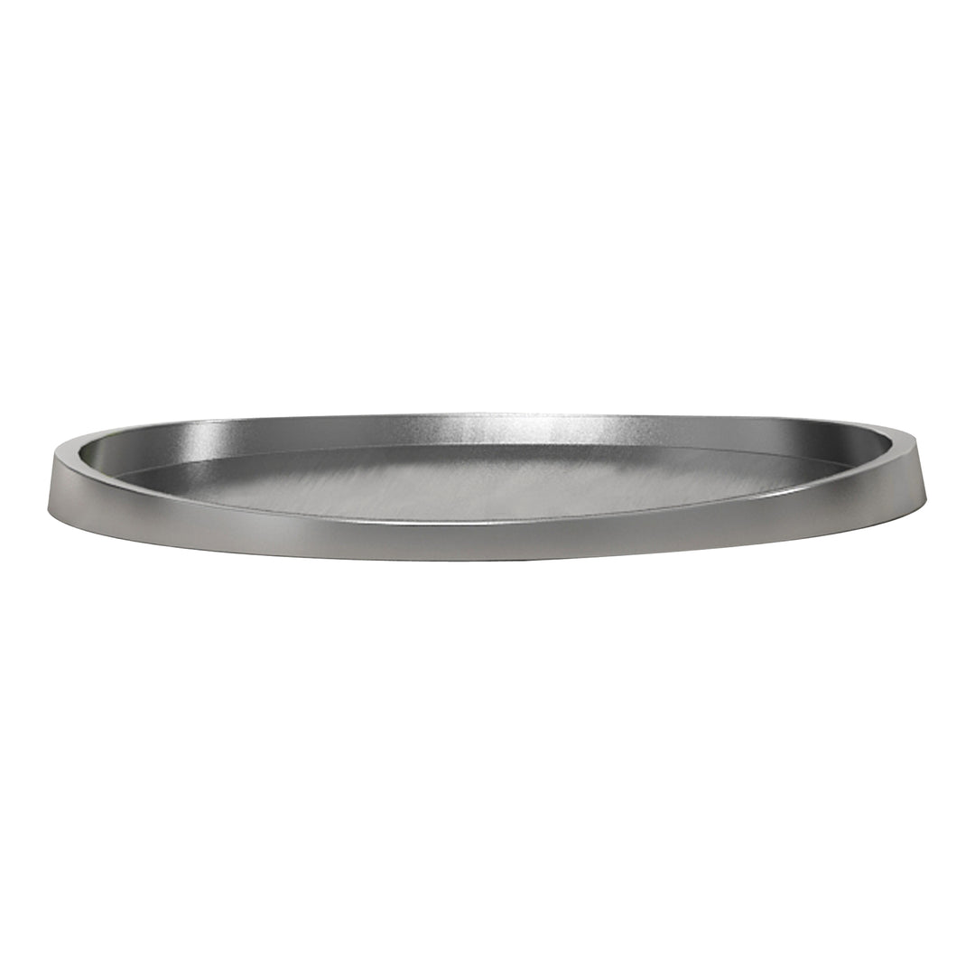Stainless Steel Storage Organizer Tray for Bathroom Vanity Countertops,Closets,Dressers | Pewter Finish