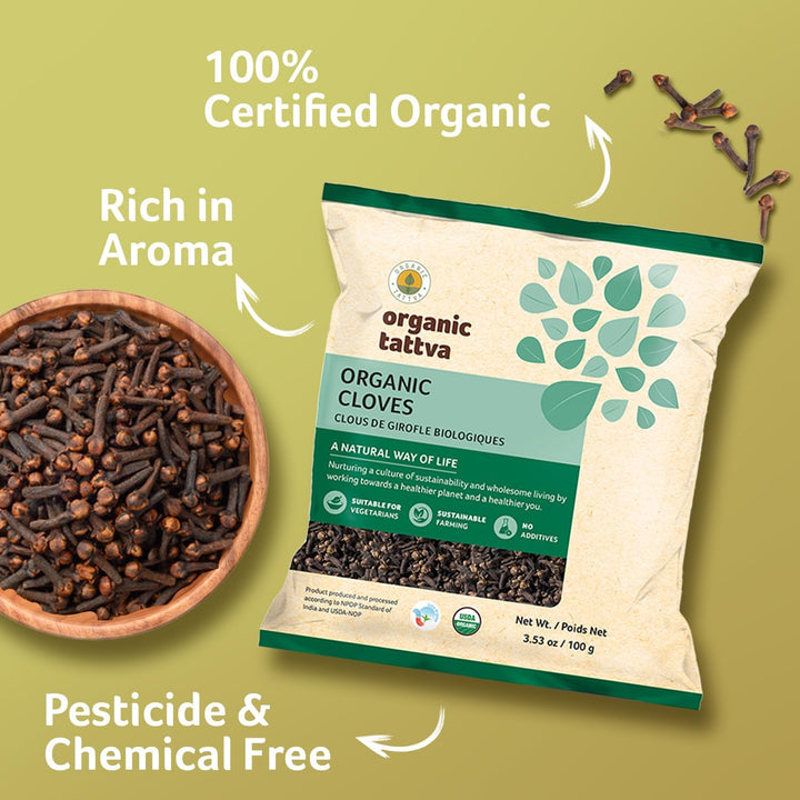 Organic Cloves 3.53 oz Pack of 24