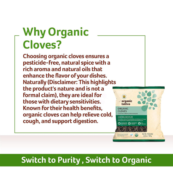 Organic Cloves 3.53 oz Pack of 24