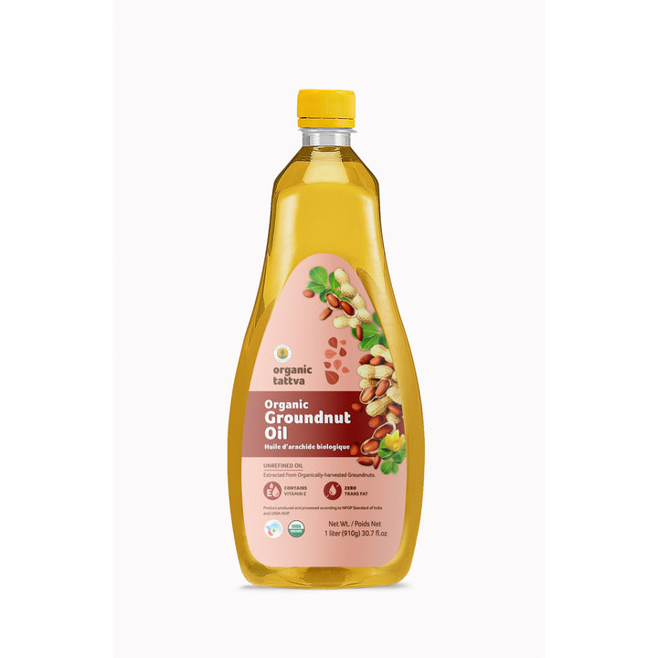 Organic Groundnut Oil 1 Litre Pack of 12
