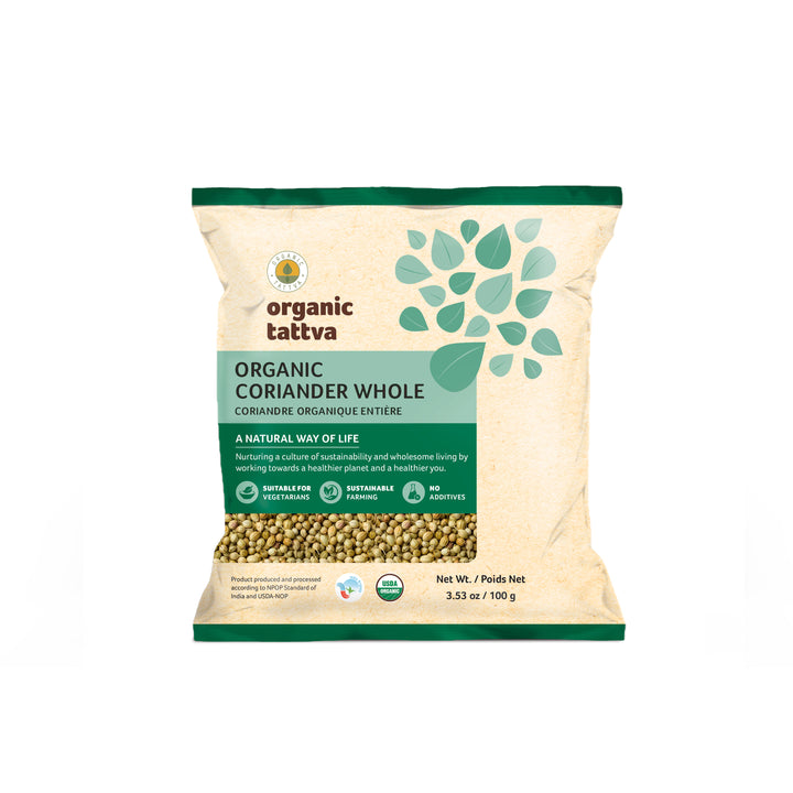 Organic Coriander Whole 3.53 oz Pack of 24