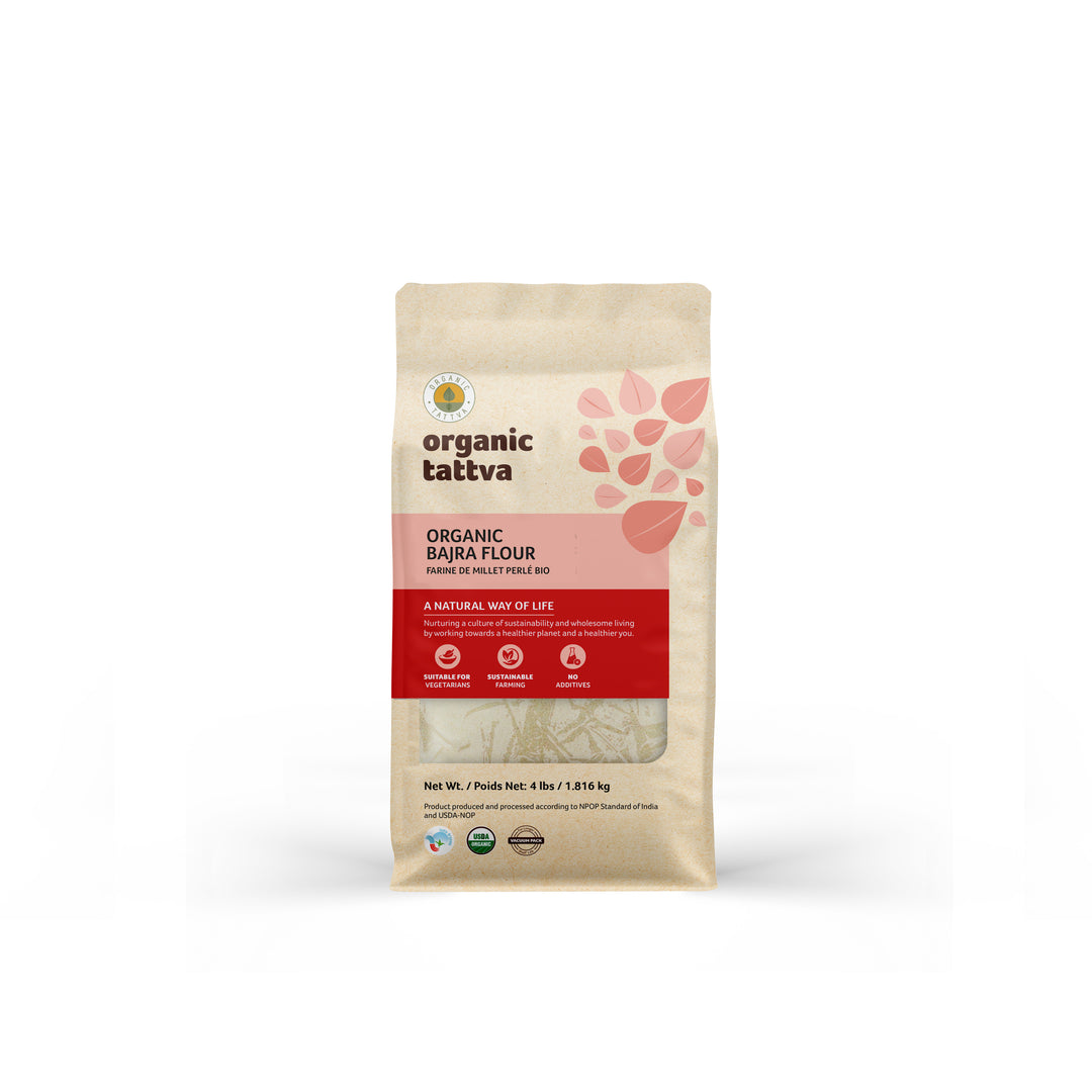 Organic Bajra Flour 4 lbs Pack of 10