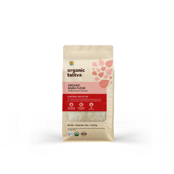 Organic Bajra Flour 4 lbs Pack of 10