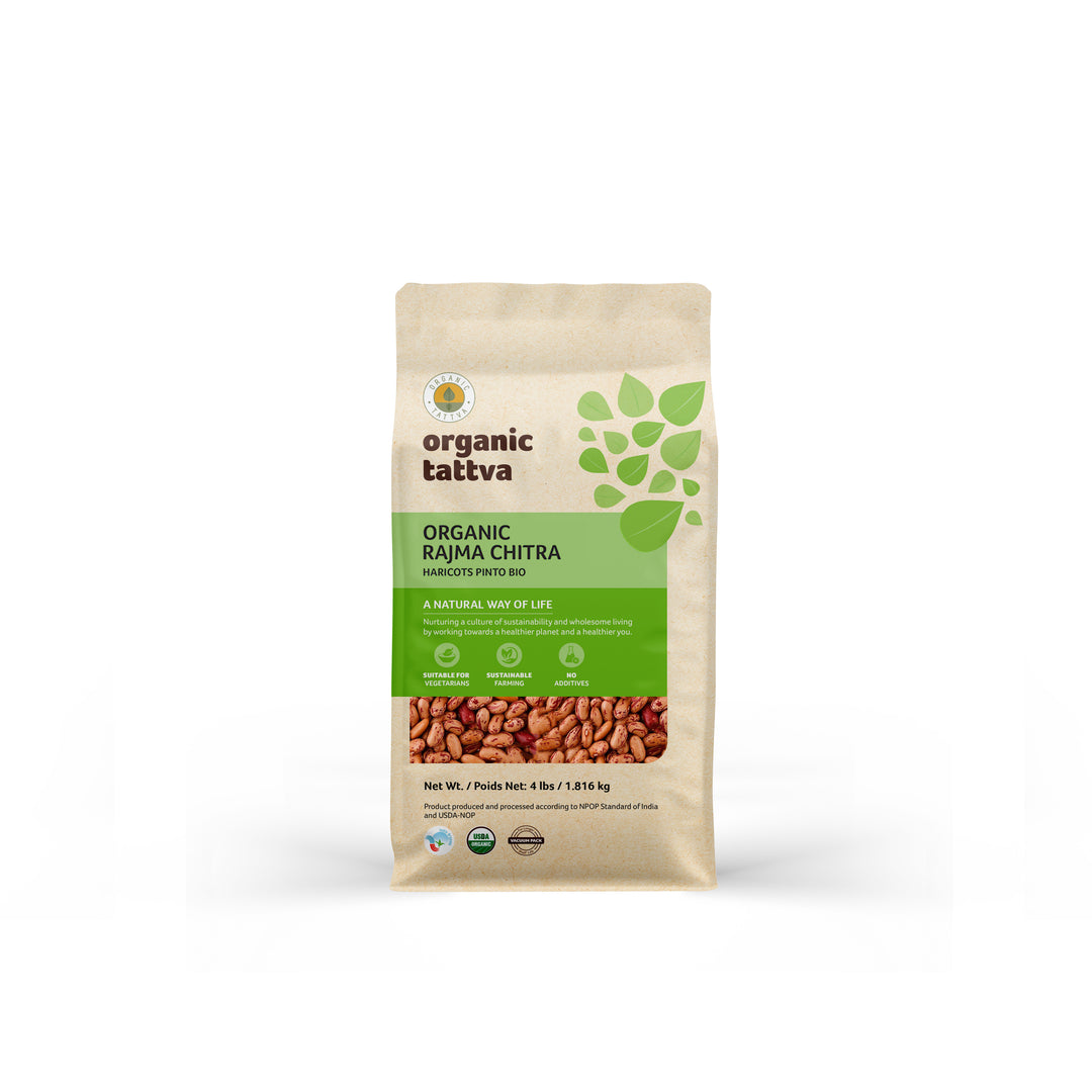 Organic Rajma Chitra 4 lbs Pack of 6