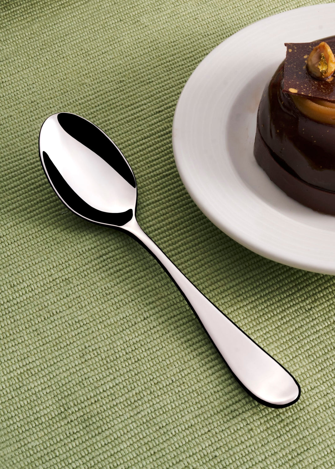 Stainless Steel Dessert Spoon Set | 7.5", Silver | 12 Pcs