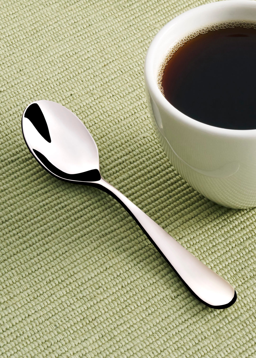 Stainless Steel Dinner Spoon Set of 12 | 8", Silver