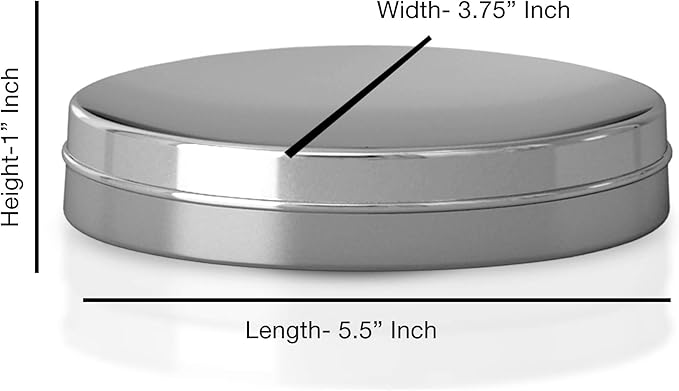 Stainless Steel Bar Soap Dish Tray for Bathroom Vanities, Countertops