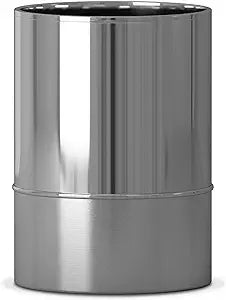 Stainless Steel Small Trash Can Wastebasket | Garbage Container Bin | Silver Finish