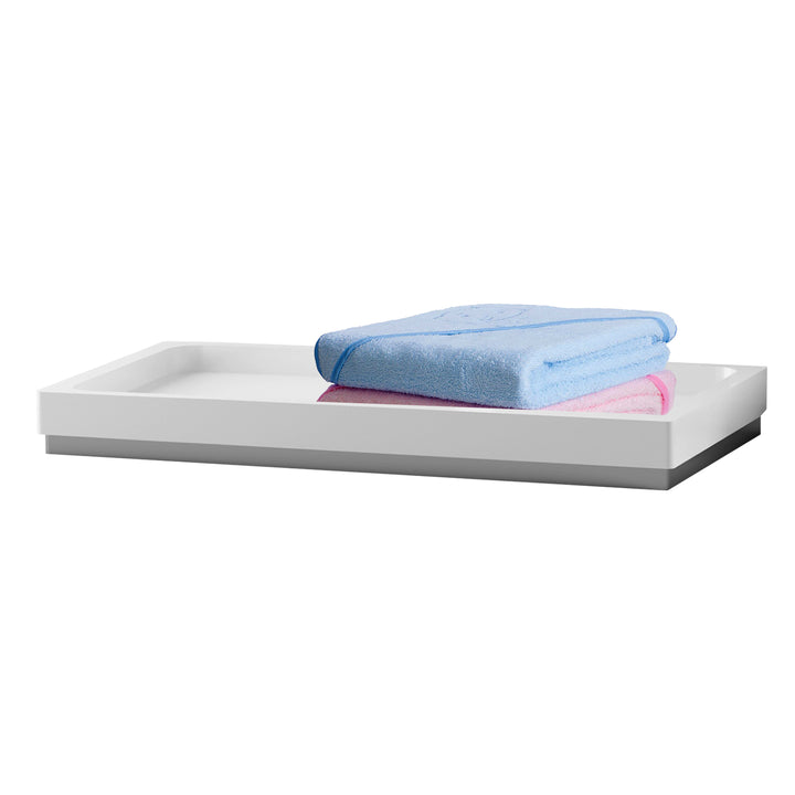 Storage Organizer Tray for Bathroom Vanity Countertops,Closets,Dressers | Ceramic/Metal Trim