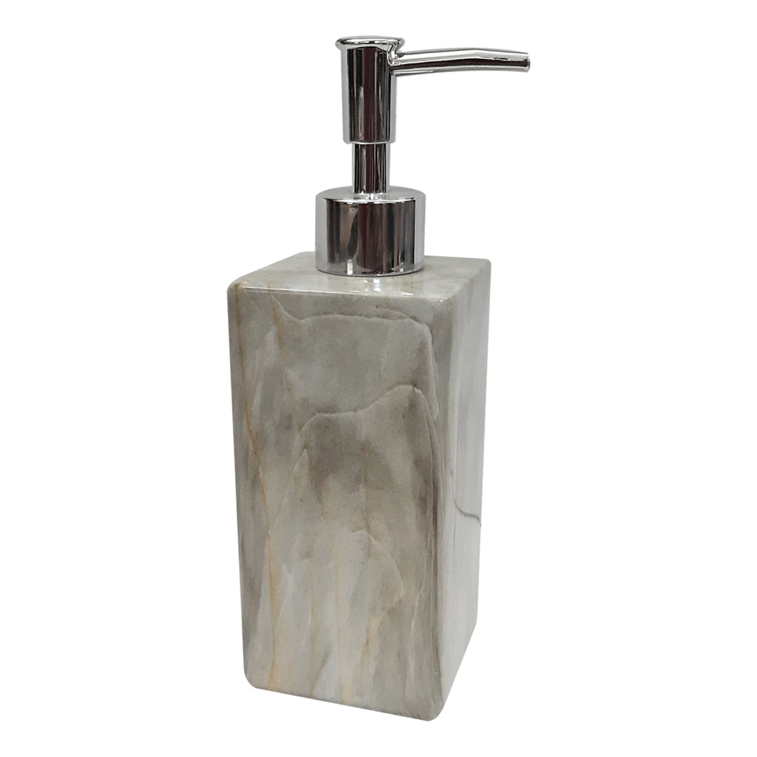Resin Liquid Soap Dispenser Pump Bottle | Bathroom Vanity & Kitchen Sink,Holds Soap,Lotion & Sanitizer | Marble Finish