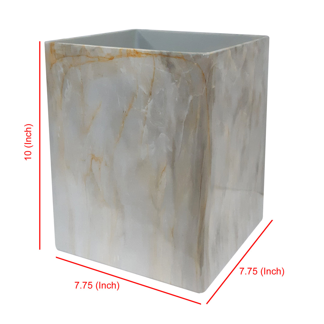 Marble Wastebasket, 7Qt
