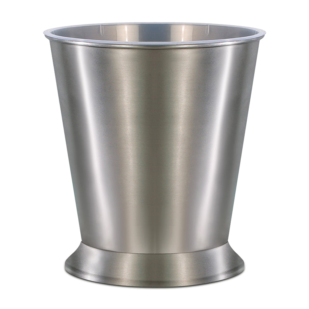 Brushed Steel Wastebasket,7QT