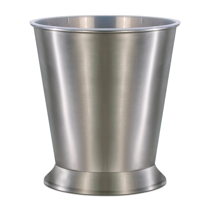 Brushed Steel Wastebasket,7QT