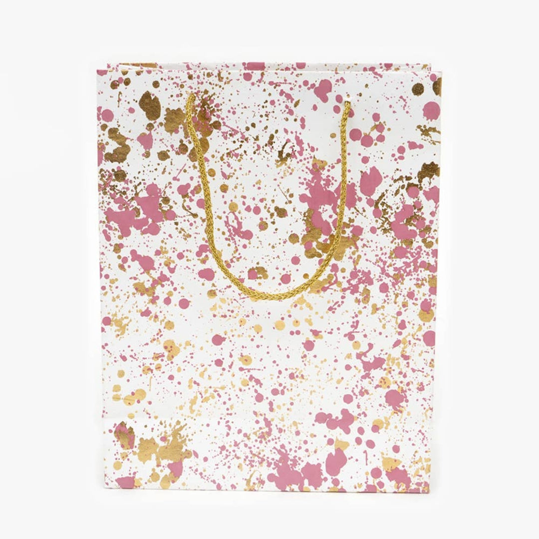 Gift Bag | Pink Sprinkle Handmade Paper Bag | Eco Friendly Reusable Gift & Party Bags | Set of 7