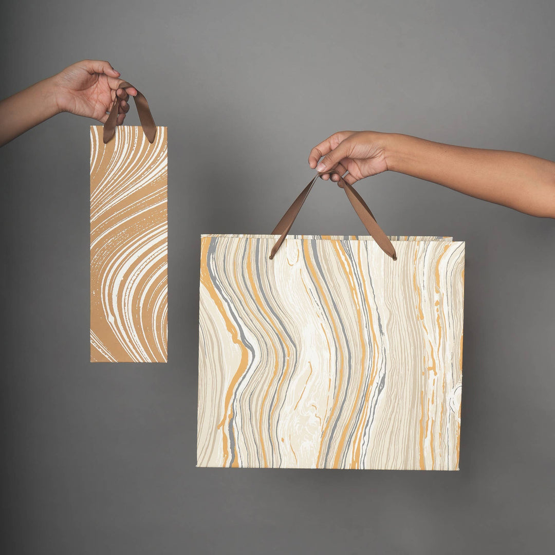Wine Bag | Handmade Paper Bag | Eco-Friendly Wine Gift Bags for Special Occasions | Pack of 5