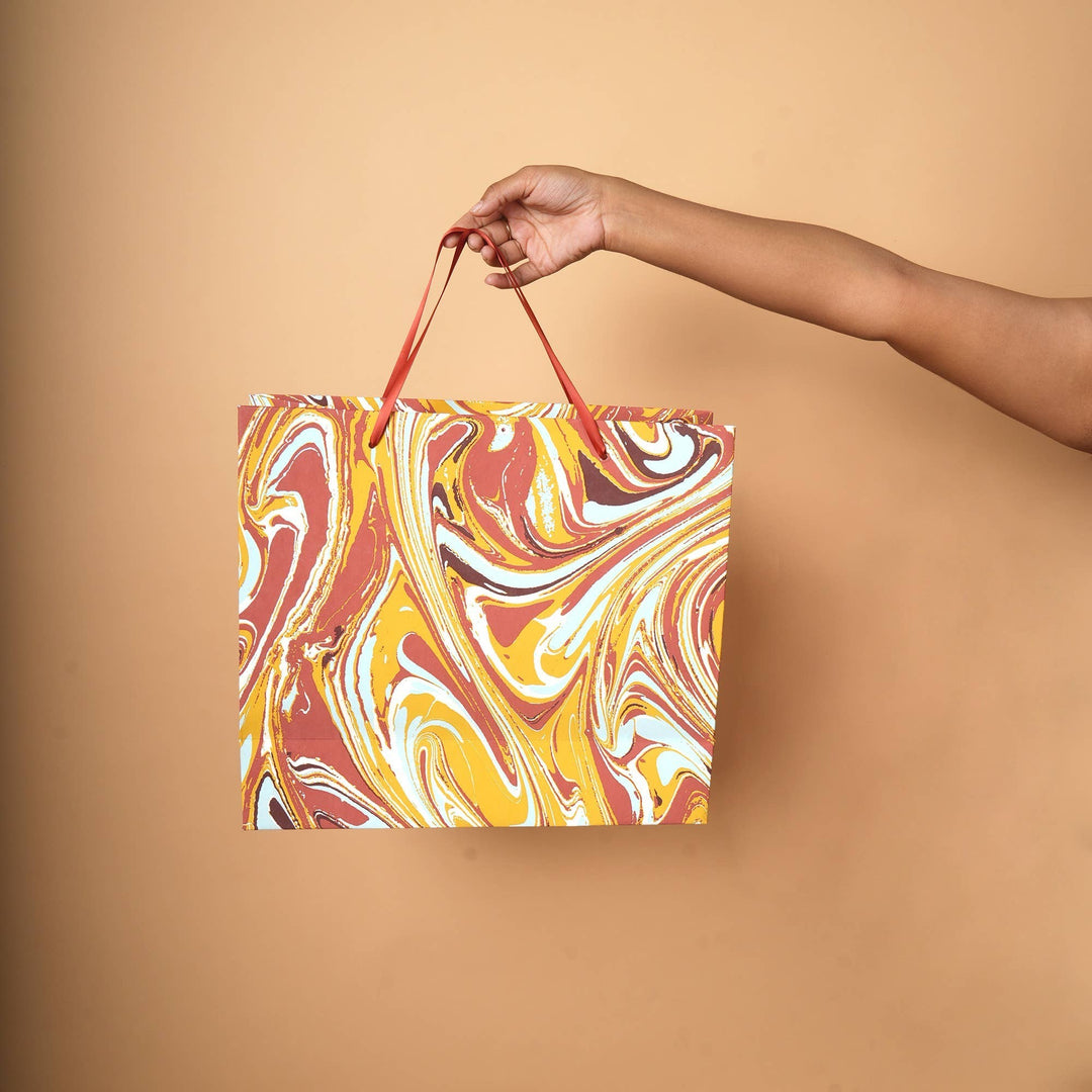 Gift Bag | Handmade Paper Jumbo Bag | Eco-Friendly Large Gift Bags for Special Occasions | Set of 5