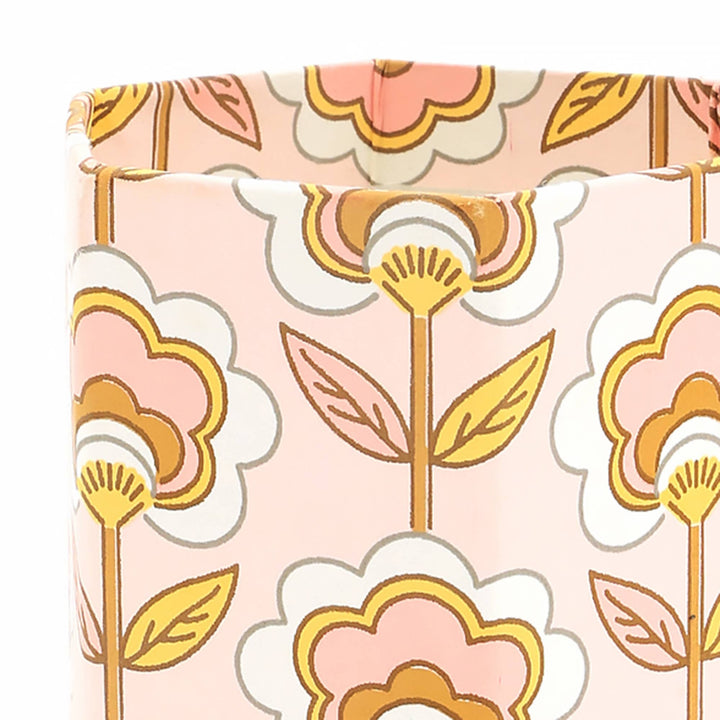 Pen Holder | Handmade Paper & Cardboard Pen Stand | Peach | Stylish Desk Organizer for Office and Home