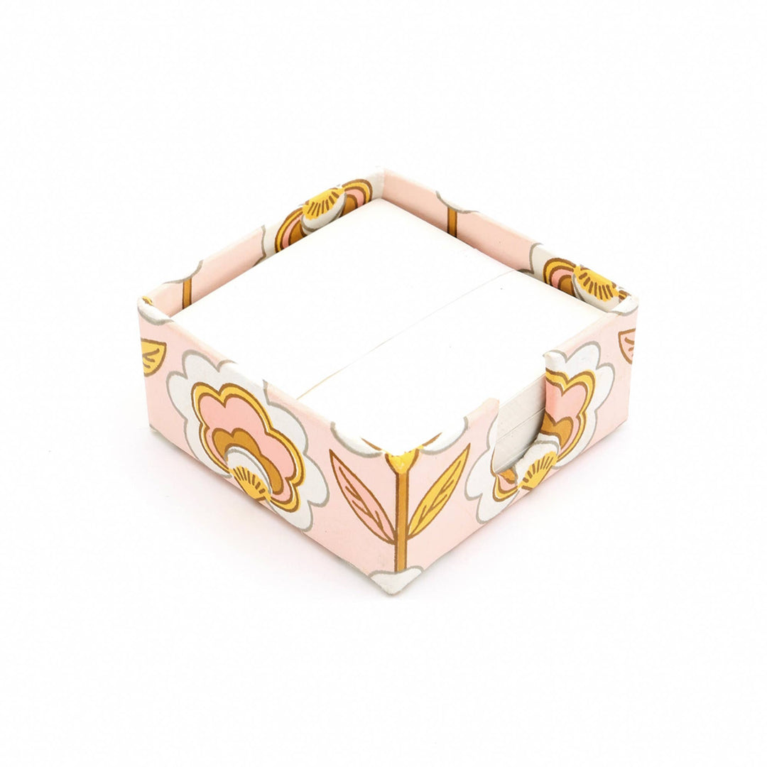 Memo Slip Box | Handmade Paper Box | Eco-Friendly Storage Box for Desk Organization