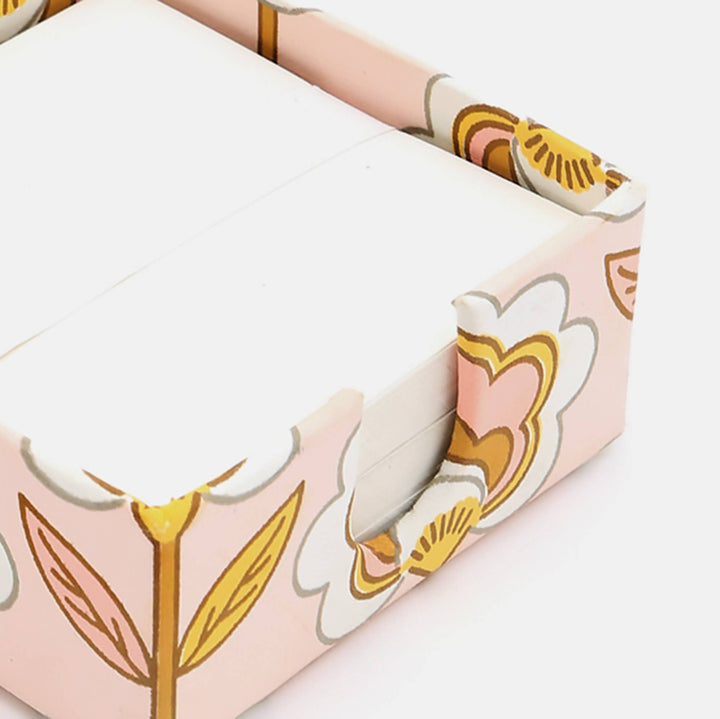 Memo Slip Box | Handmade Paper Box | Eco-Friendly Storage Box for Desk Organization