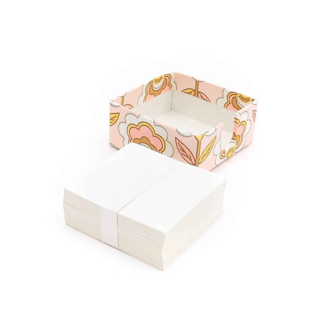 Memo Slip Box | Handmade Paper Box | Eco-Friendly Storage Box for Desk Organization