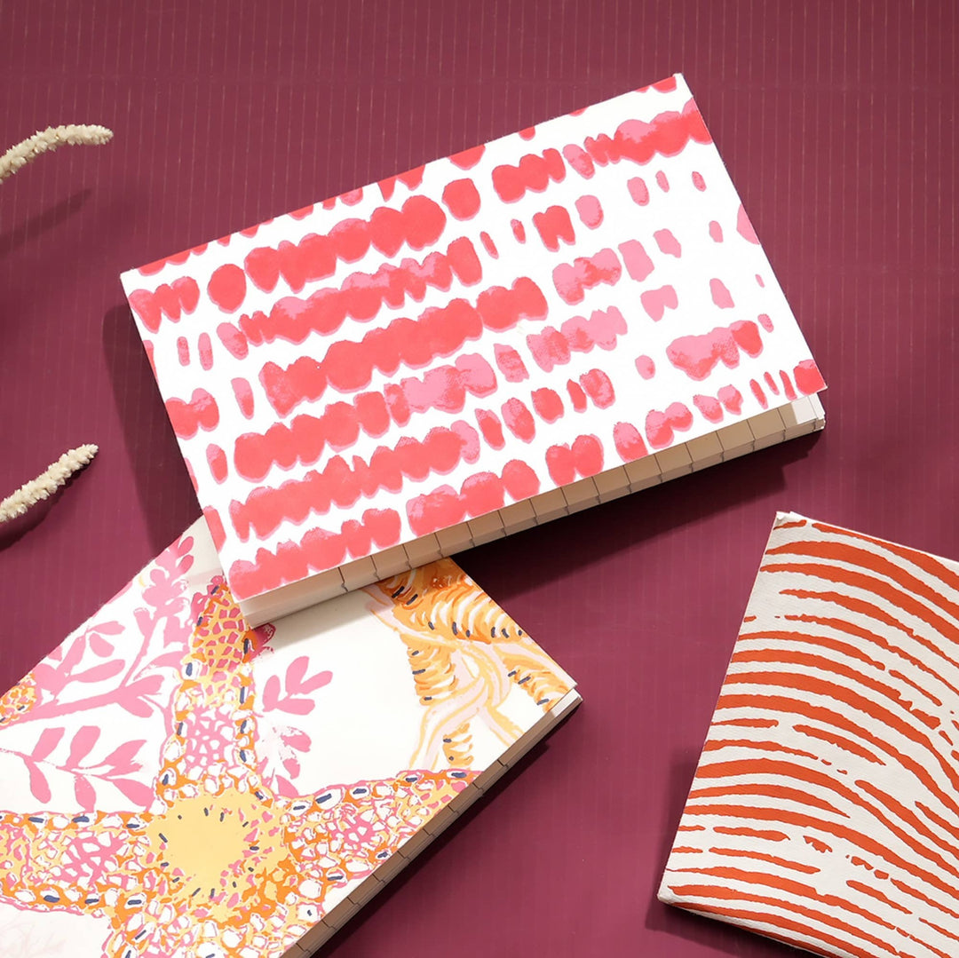 Notebooks | Handmade Paper Notebooks | Sustainable Journals for Daily Writing and Notes | Set of 5