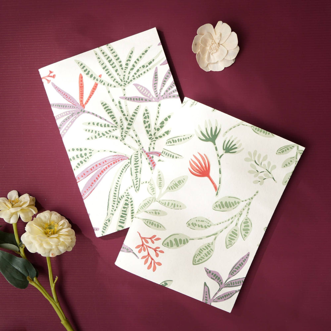 Notebooks | Handmade Paper Notebooks | Sustainable Journals for Writing and Personal Use | Set of 5