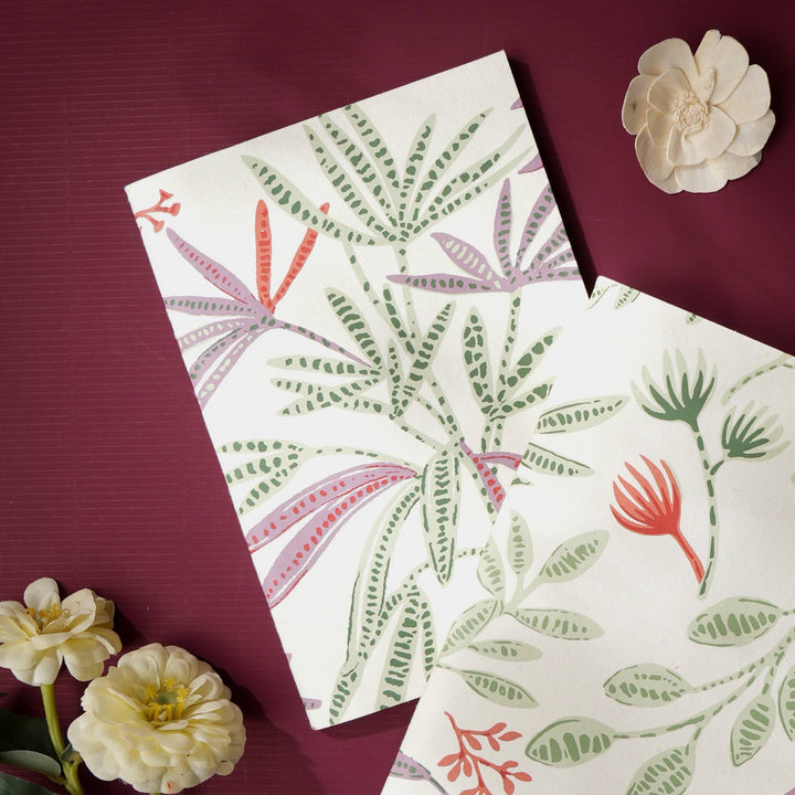Notebooks | Handmade Paper Notebooks | Eco-Friendly Writing Journals for Daily Use | Set of 5
