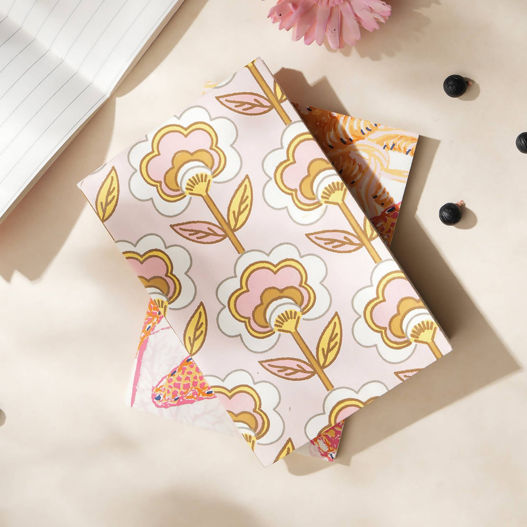 Notebooks | Handmade Paper Notebooks | Eco-Friendly Journals for Writing, Sketching, and Notes | Set of 5