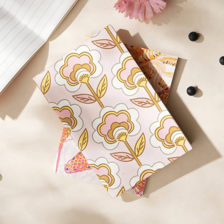 Notebooks | Handmade Paper Notebooks | Eco-Friendly Journals for Writing, Sketching, and Notes | Set of 5