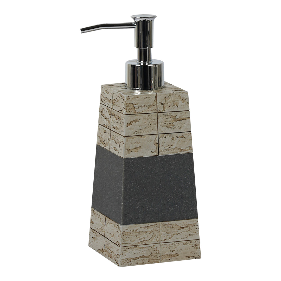 Cement Soap Dispenser Pump Bottle | Bathroom Vanity & Kitchen Sink,Holds Soap,Lotion & Sanitizer | Antique Stone