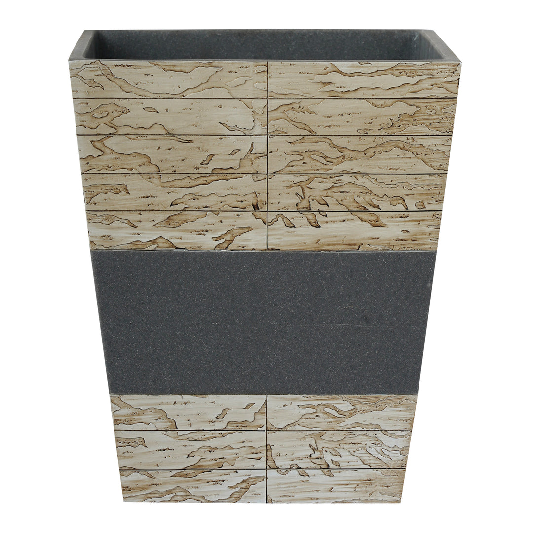 Cement Wastebasket, 7Qt