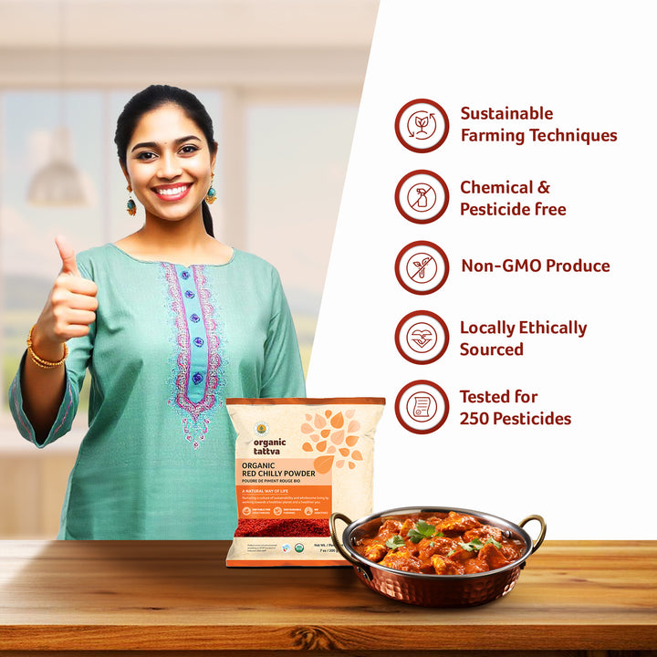 Organic Red Chilly Powder 7 oz Pack of 24