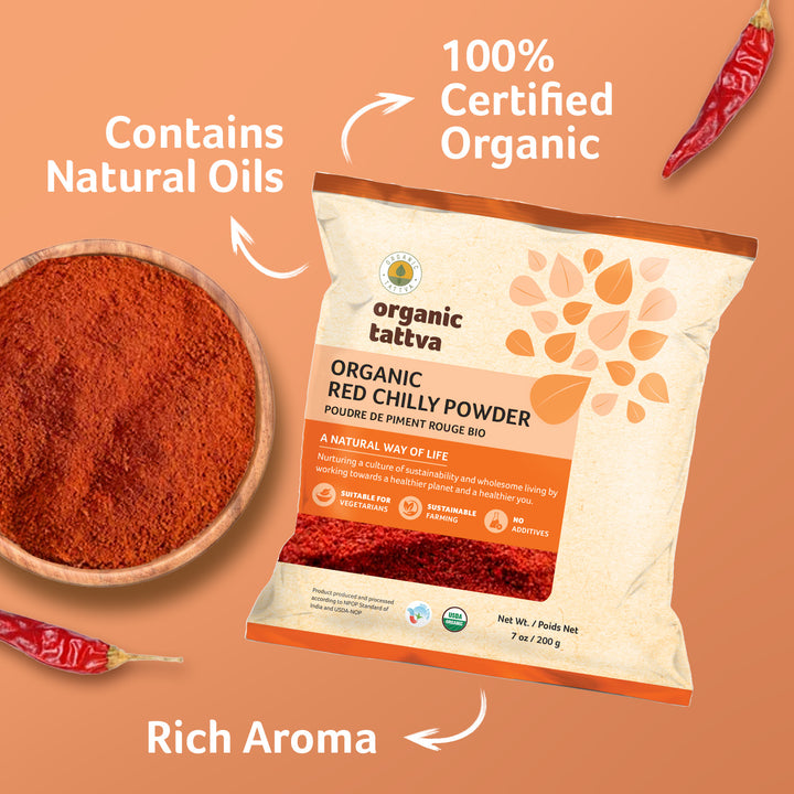 Organic Red Chilly Powder 7 oz Pack of 24