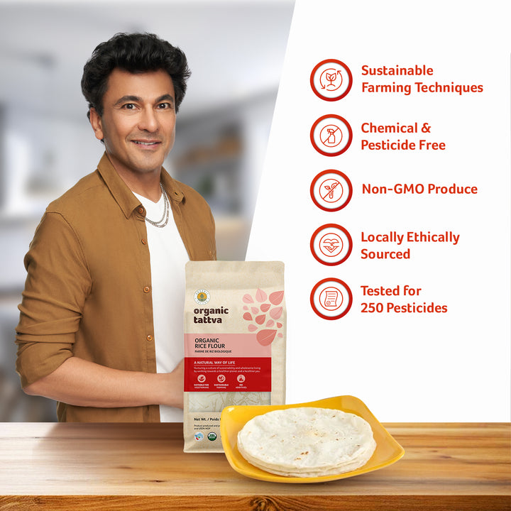 Organic Rice Flour 4 lbs Pack of 6