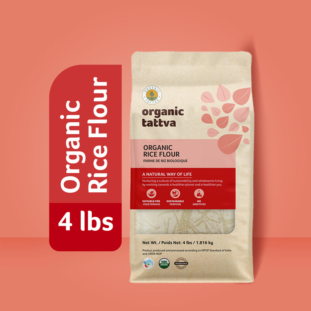 Organic Rice Flour 4 lbs Pack of 6